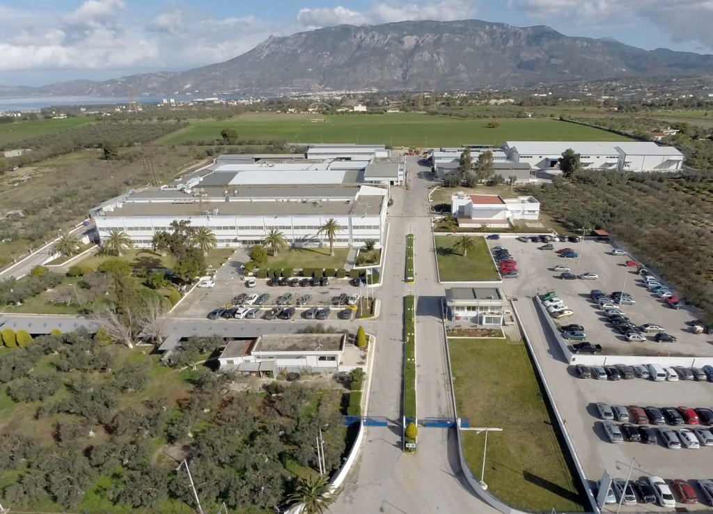 Αεροφωτογραφία του εργοστασίου της Landis+Gyr στην Κόρινθο