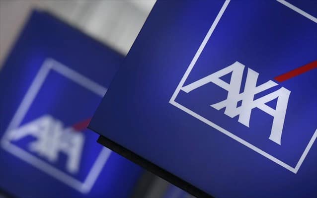 AXA λογότυπο πινακίδα