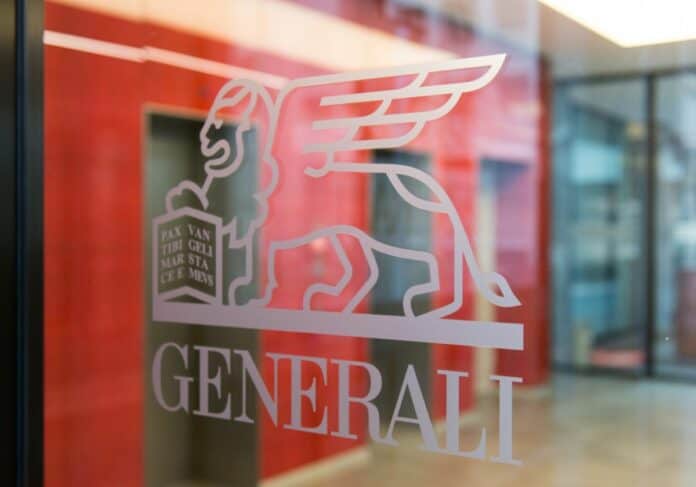 generali logo on door, λογότυπο, είσοδος γραφείων