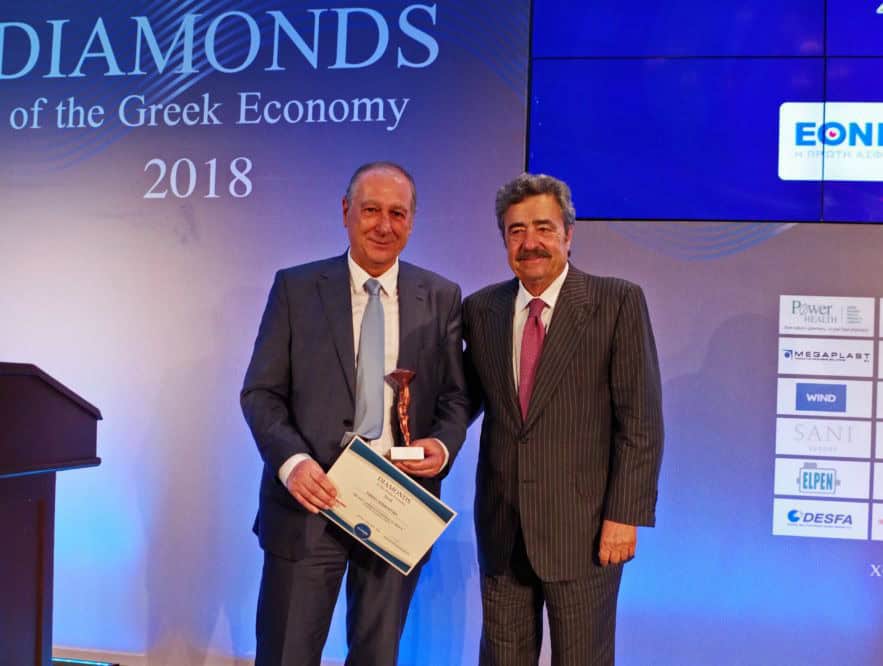 Εθνική Ασφαλιστική, Σαρδελής, βραβείο, Diamonds 2018, Καραγεωργίου