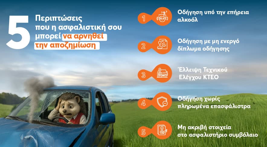 5 περιπτώσεις που η ασφαλιστική σου μπορεί να αρνηθεί την αποζημίωση