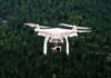 drone above forest