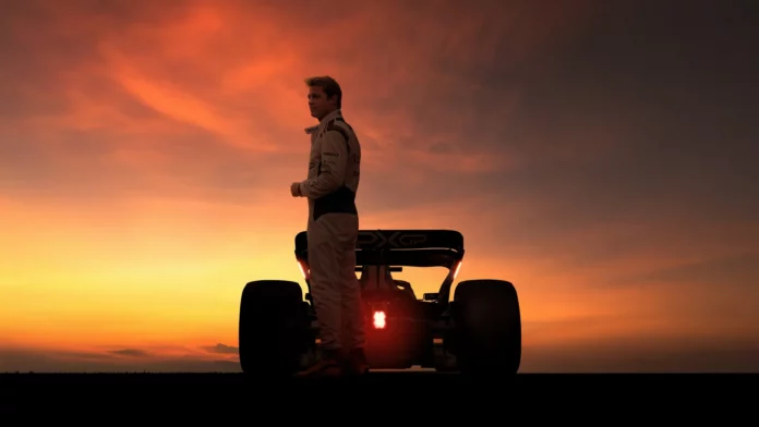 F1 The Movie sunset poster