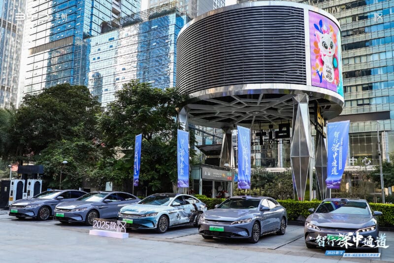 Parked BYD cars, source: CarNewsChina