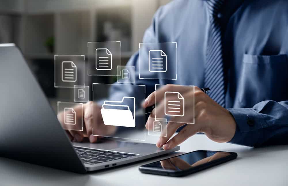 Digital file procession, source: Shutterstock