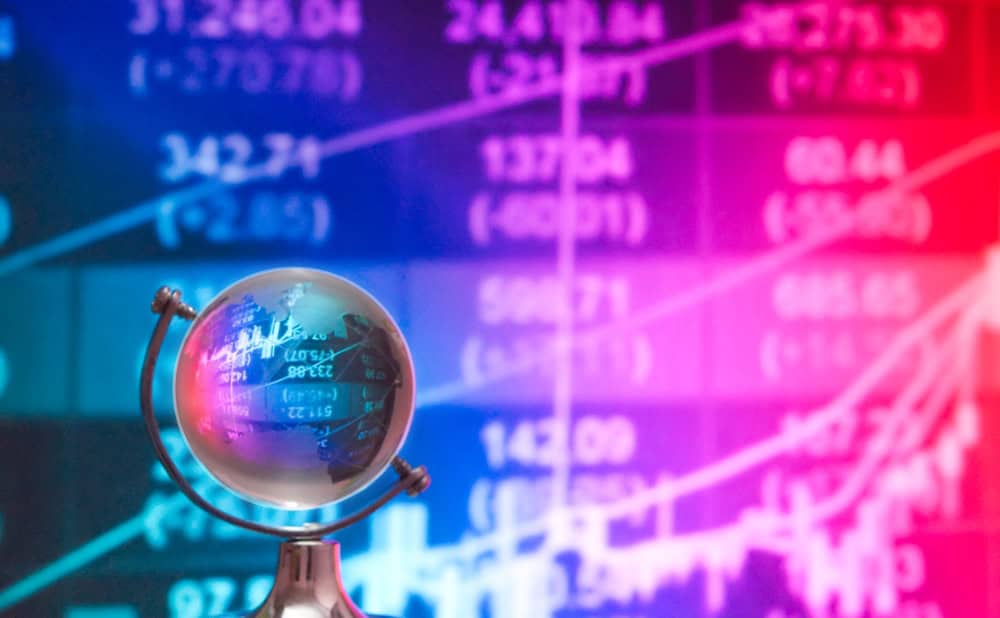 climate change and economy visualization, source: Shutterstock