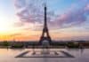 Eiffel tower seen from Trocadero at sunrise, source: Shutterstock