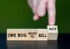Hand turning "One Big Beautiful Bill Act" cubes, image source: Shutterstock