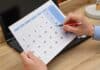 Calendar checking, source: Shutterstock