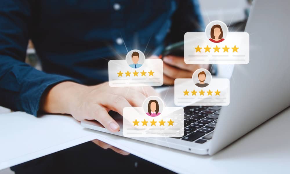 Customer reviews concept, source: Shutterstock