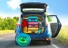 car loaded with luggage