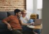 Couple at laptop, Eurolife promo