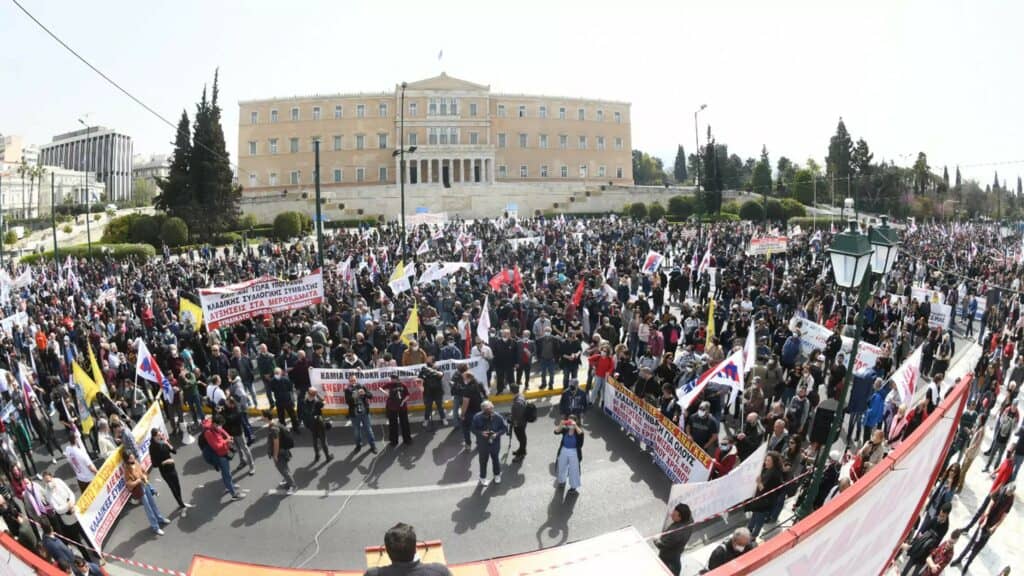 Απεργιακή συγκέντρωση ΠΑΜΕ