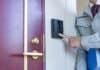 Salesman ringing doorbell, source: Shutterstock