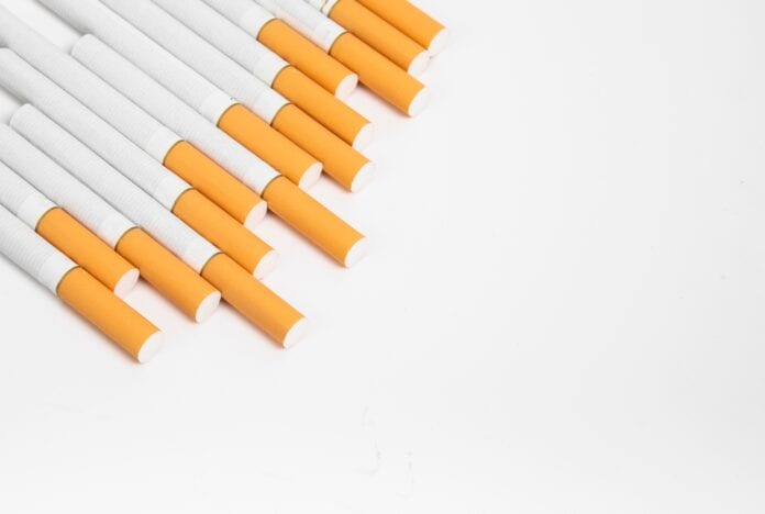 cigarette stack, source: Shutterstock