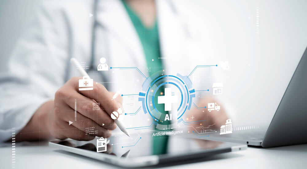 Digital health with AI concept, source: Shutterstock