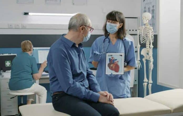 Cardiology, patient and doctor