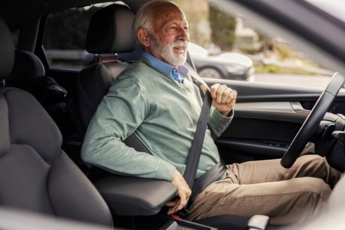 Happy old driver, source: Shutterstock