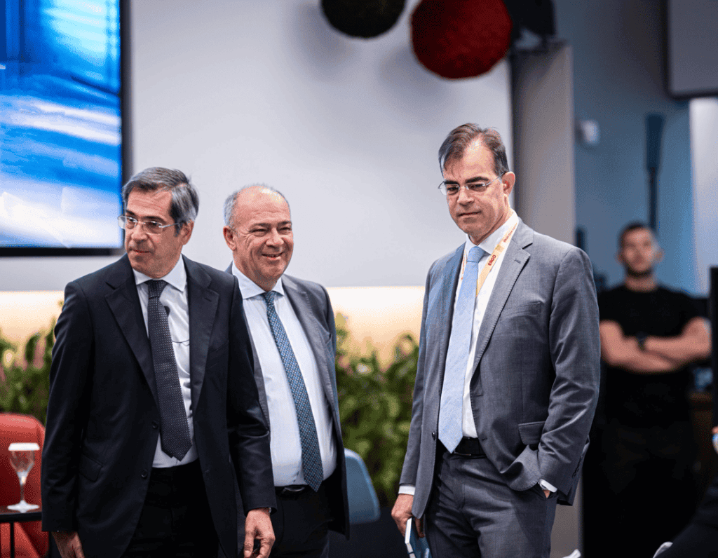 Από αριστερά: Ερρίκος Μοάτσος, Στάθης Τσαούσης και Στέφανος Στεφανίδης