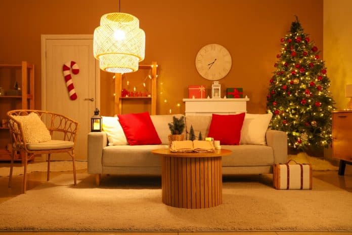 Interior,Of,Dark,Living,Room,With,Opened,Old,Book,On Christmas interior, source: Shutterstock