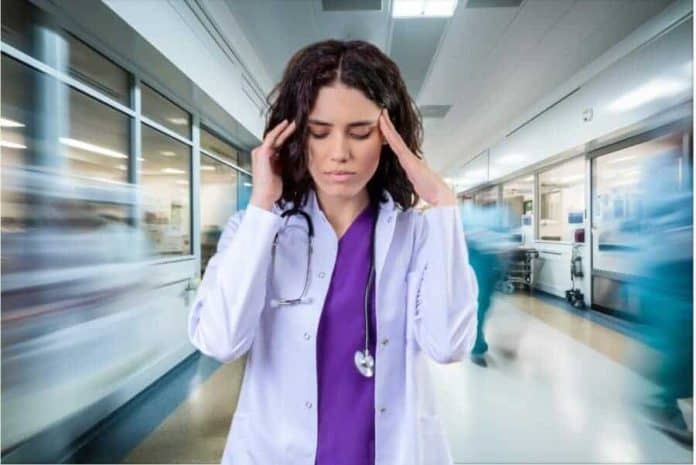 Doctor burnout concept