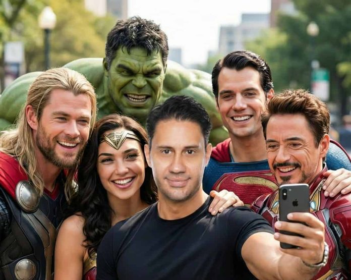 AI σύνθεση με τους Avengers από ανάρτηση Λελεδάκη