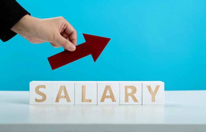 Salary increase concept, source: Shutterstock
