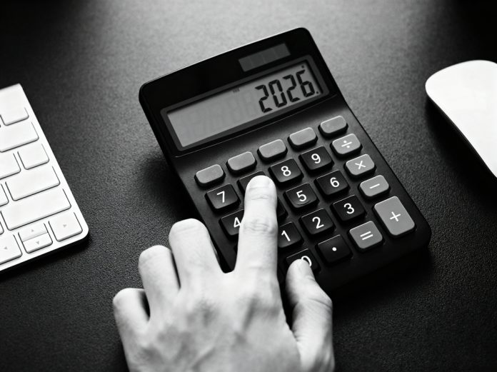 Calculator 2026 concept, source: Shutterstock