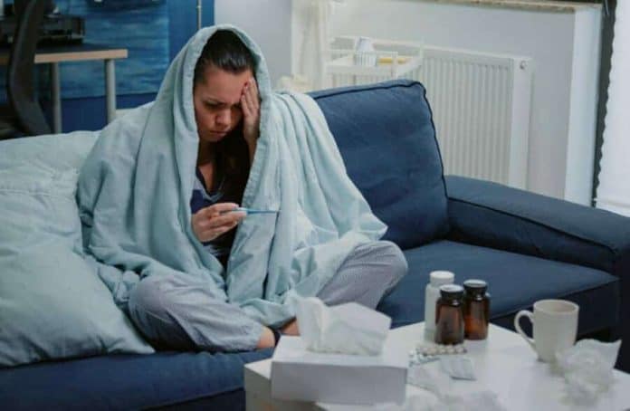 Flu patient at home