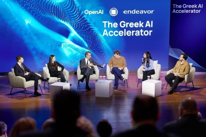 Endeavor Greece, Open AI, εκδήλωση για Greek AI Accelerator, πάνελ με Κ. Μητσοτάκη