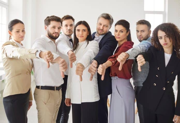 HR, dissatisfied team, source: Shutterstock