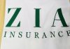 Zia Insurance, logo on fabric