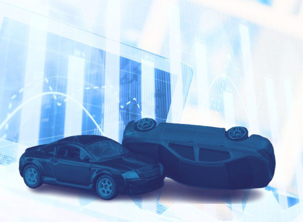 Car accident statistics concept