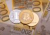 Κρυπτονομίσματα πάνω σε χαρτονομίσματα ευρώ