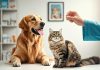 Ασφάλιση κατοικιδίων, σκύλος και γάτα στον κτηνίατρο, πηγή: Shutterstock AI