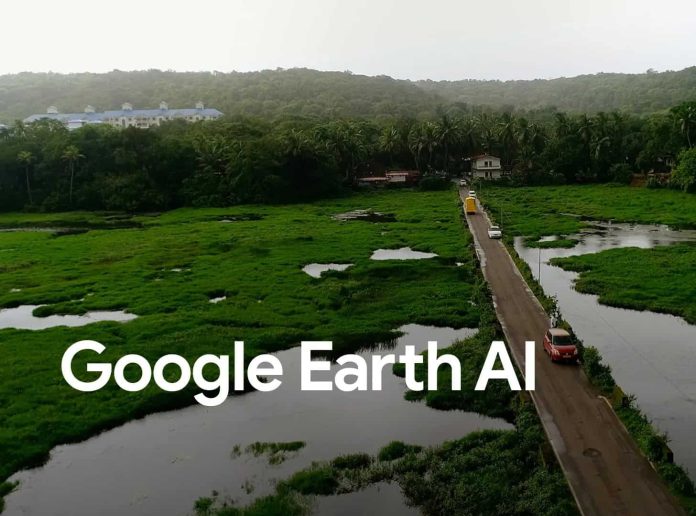 Google Earth AI, εικαστικό με τοπίο