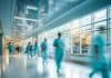 Doctors running in hospital