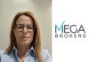 Κολλάζ με λογότυπο Mega Brokers και φωτογραφία Μ.-Λ. Μαμάνη