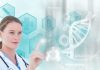 Digital Health and DNA concept