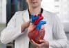 Doctor with heart model