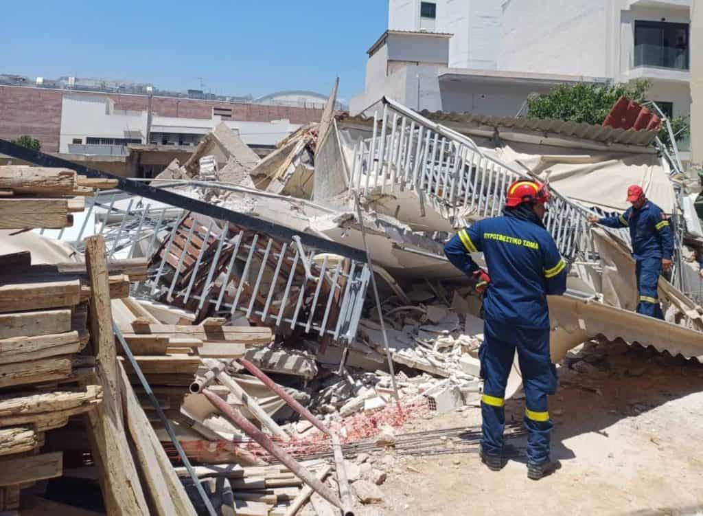 Κατάρρευση πολυκατοικίας Πετράλωνα