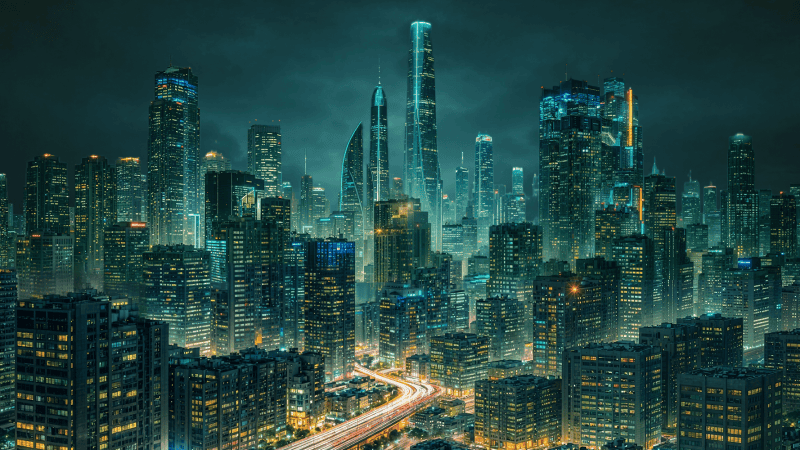 Kaspersky, cyberwar city with skyscrappers, report cover