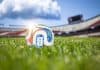 FIFA WORLD CUP 2026, μπάλα σε συννεφιασμένο γήπεδο, πηγή: Nomi2626 / Shutterstock.com