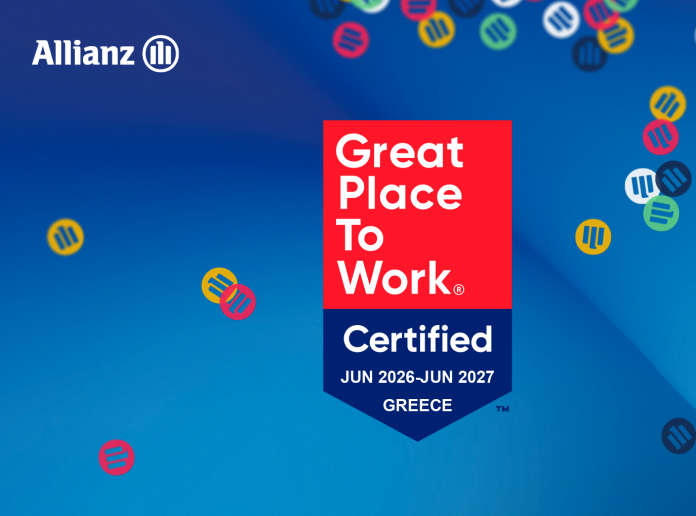 Allianz Great Place to Work visual with logos