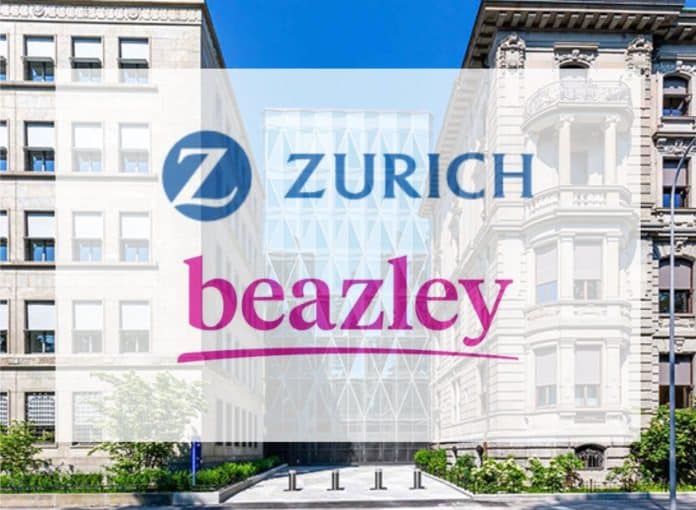 Zurich beazley logos on Zurich building