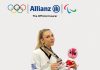Allianz Greece, εικαστικό με αθλήτρια Γκένια Τζουμακίδου