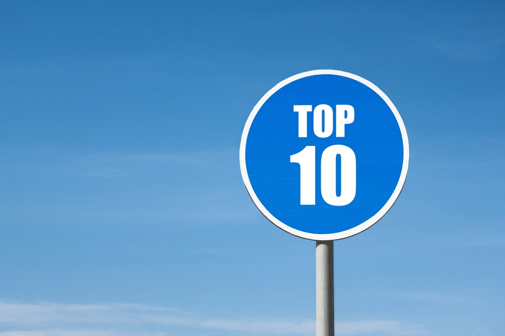Top ten sign