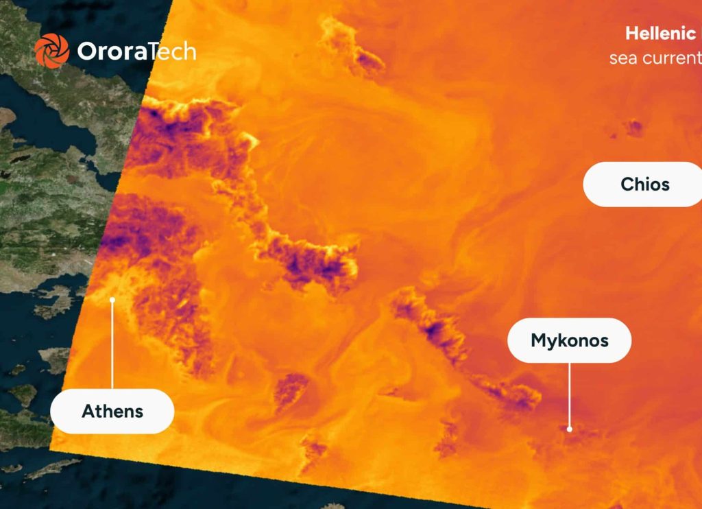 OroraTech, διαστημική εικόνα θερμικής ανίχνευσης