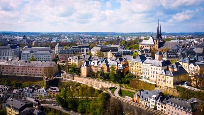 City,Of,Luxemburg,From,Above,-,Aerial,Photography Luxemburg view, source: Shutterstock