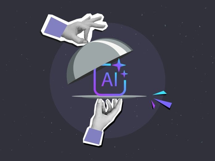 shutterstock_2712353153 Hands serving AI, source: Shutterstock